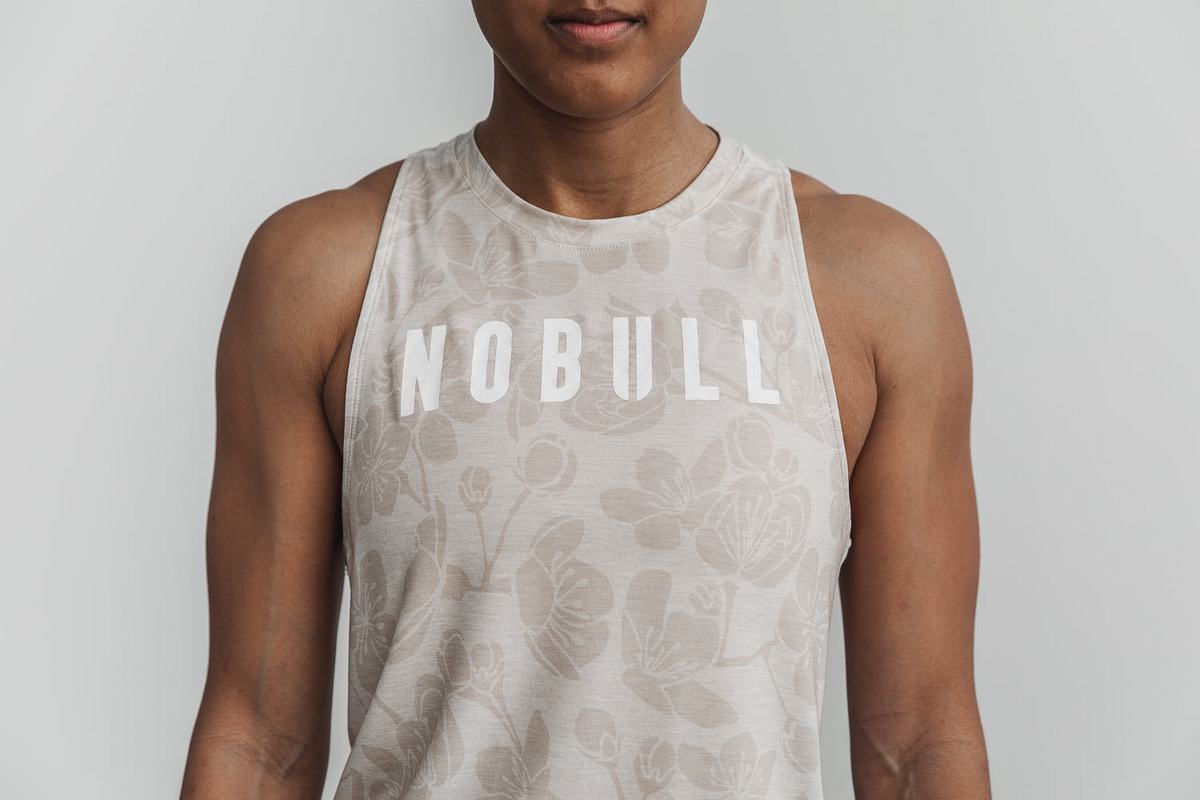 Nobull High-Neck Women\'s Tank Tops Pink | Australia (KF2836)